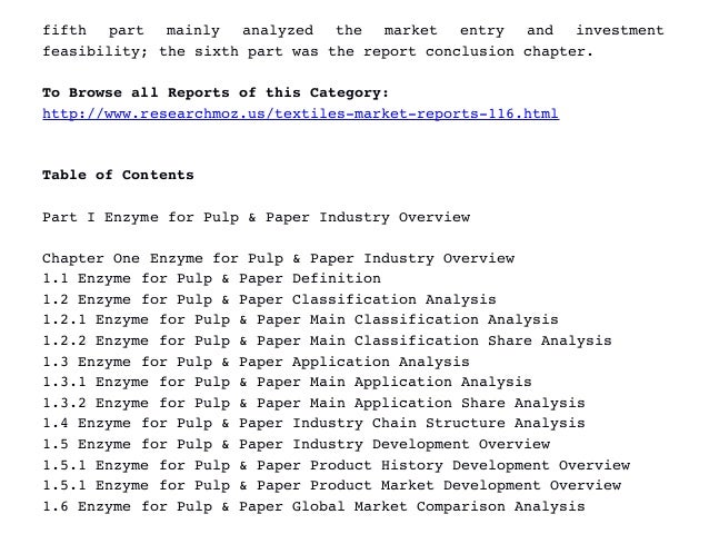 Paper pulp market research