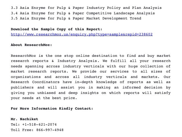Paper pulp market research