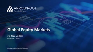 Global Equity Markets
3Q 2022 Update
As of July 1, 2022
www.arrowrootfamilyoffice.com
 