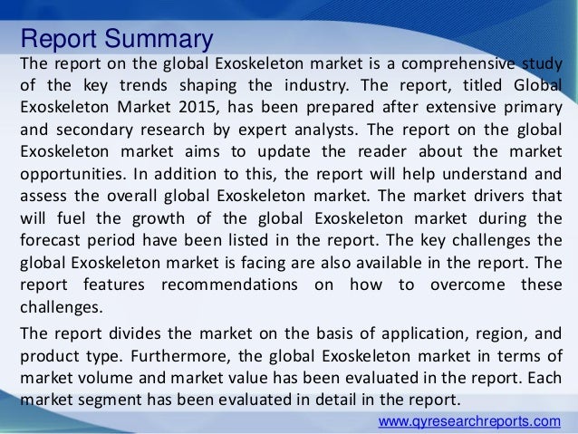 global exoskeleton system market Latest analysts forecast the global exoskeleton system market to grow at a cagr of 7251 percent over the period 20142019 covered in this report the global exoskeleton system market can be. global exoskeleton system market Latest analysts forecast the global exoskeleton system market to grow at a cagr of 7251 percent over the period 20142019 covered in this report the global exoskeleton system market can be.
