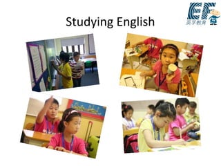 Studying English
 