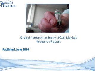 Published :June 2016
Global Fentanyl Industry 2016 Market
Research Report
 