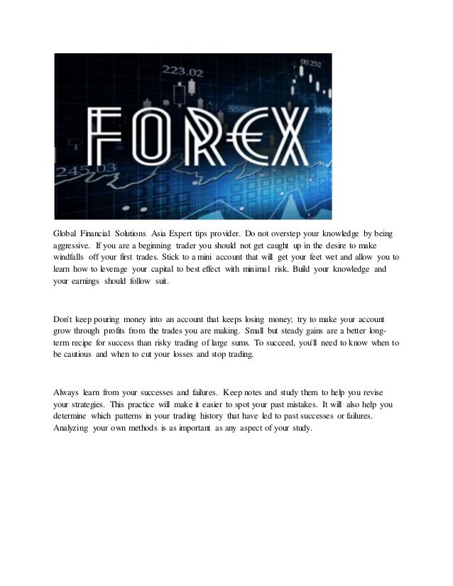 Global Financial Solutions Asia Avoid Trading Tragedy Using These For - 
