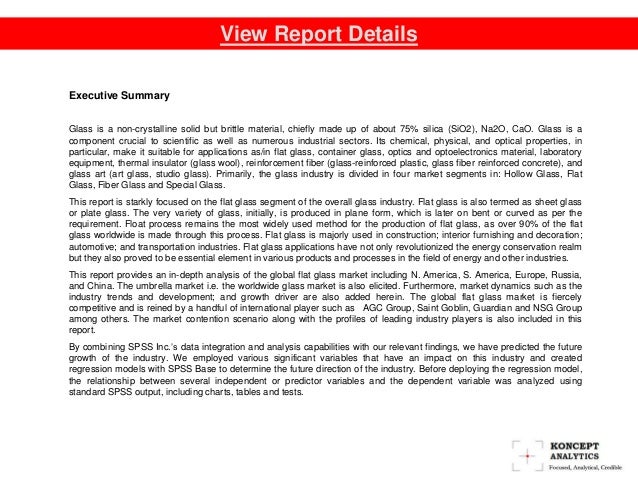 Container Glass Executive Summary Container Glass Executive Summary