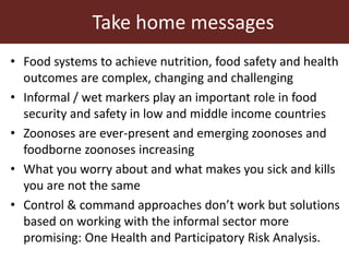 Global food systems and zoonoses