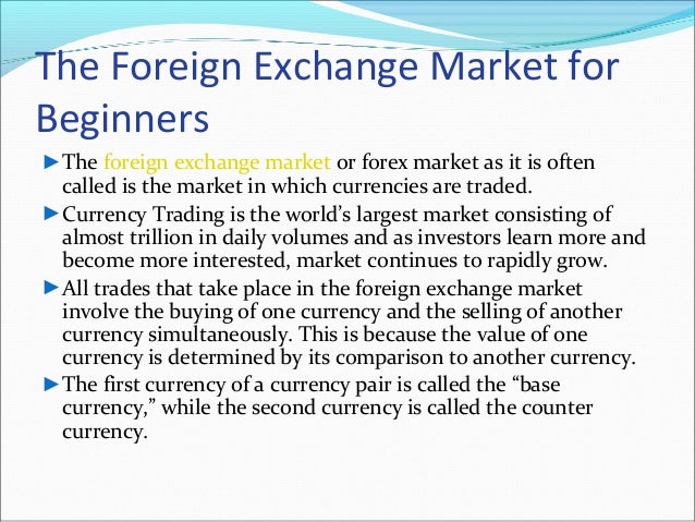 World foreign exchange