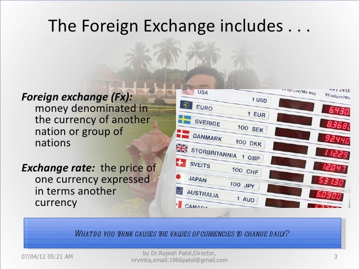 World foreign exchange