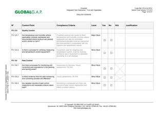 Global gap check list | PDF