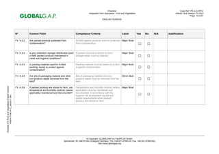 Globalgap Fruit And Vegetables Checklist Clipart