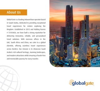 Global Gate - Leading inbound Tour Operator based in Saudi Arabia | PDF