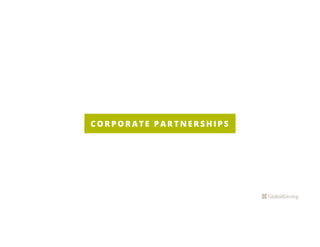 CORPORATE PARTNERSHIPS
 