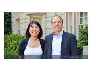 Together we are building a global movement for social progress. One donor,
one project, one community at a time.
 