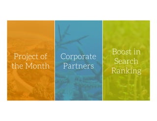 Project of
the Month
Corporate
Partners
Boost in
Search
Ranking
 