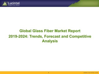 Global Glass Fiber Market Report
2019-2024: Trends, Forecast and Competitive
Analysis
1
 