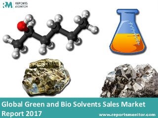 Global Green and Bio Solvents Sales Market
Report 2017
 