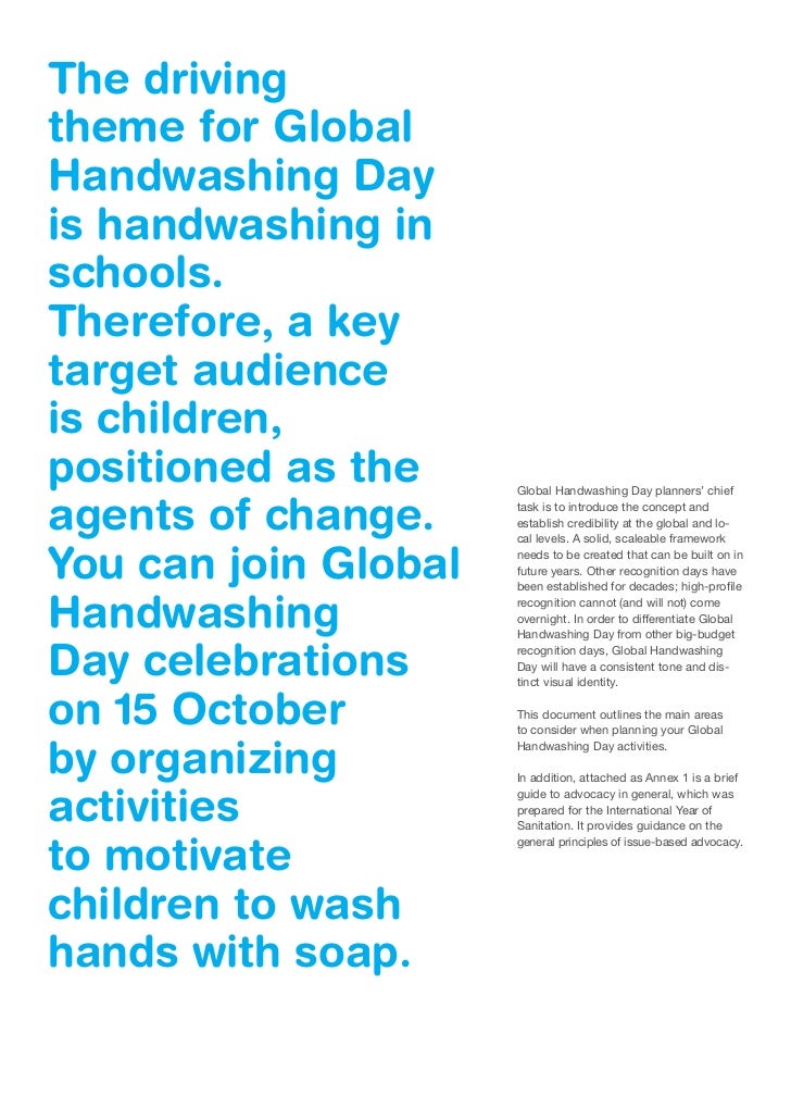 Global Handwashing Day Planners Guide
