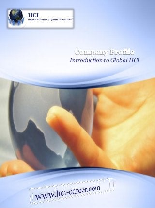 Introduction to Global HCI
 