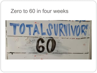 Zero to 60 in four weeks
 