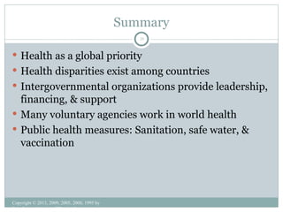 Healthg Comprehensive Overview of Global Healthg | PPT