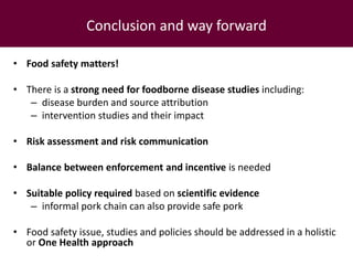 Global health issues with focus on food safety in Southeast Asia