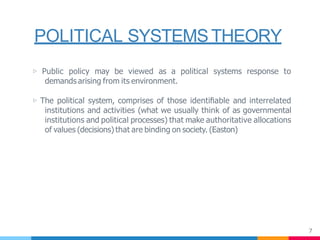 Global health policy and policy analysis | PPTX