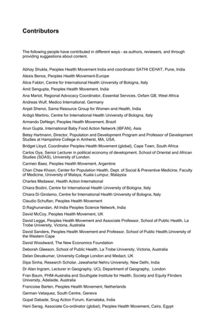 Global Health Watch 3