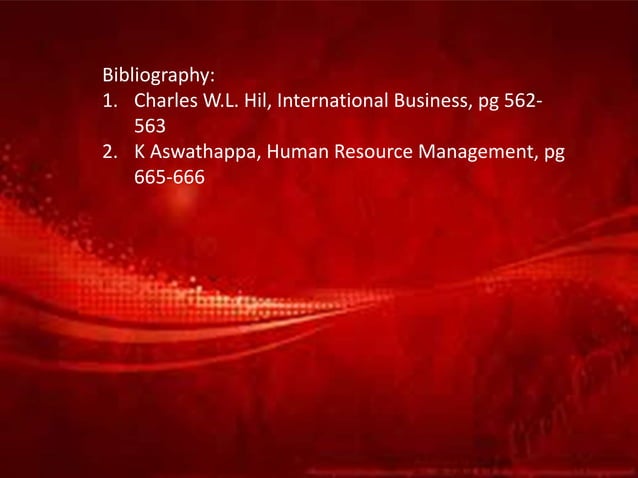 Global human resource management at coca cola