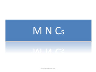 M N Cs
www.StudsPlanet.com
 