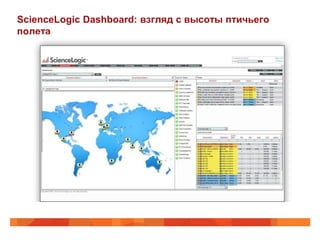 ScienceLogic Dashboard: взгляд с высоты птичьего
полета
 