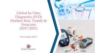 Global In-Vitro
Diagnostic (IVD)
Market: Size, Trends &
Forecasts
(2017-2021)
November 2017
 