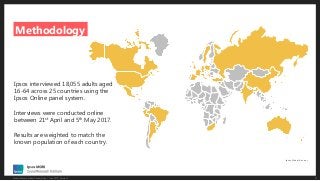 2Global Influence: Global Advisor Study | June 2017 | Version 1
Methodology
Ipsos Global Advisor
Ipsos interviewed 18,055 ...
