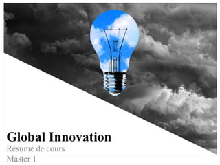 Global Innovation
Résumé de cours
Master 1
 