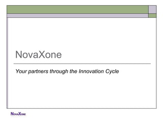 NovaXone
Your partners through the Innovation Cycle
 