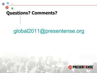 Questions? Comments? [email_address] 