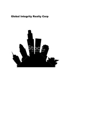 Global Integrity Realty Corp
 
