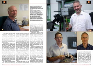 1. Gary Stafford is responsible for
GlobalInvacom's business development.
He came up with the idea in 2007 to
distribute the satellite IF of an LNB via fibre
optic cables. From there came the FibreIRS
products.
2. Matt Presdee looks after their Technical
support for the sales department
and is very familiar with the wiring of
GlobalInvacom's devices. Here we see
him on the balcony of GlobalInvacom's
headquarters in Stevenage north of
London. Using a number of satellite dishes
(equipped, of course, with GlobalInvacom
fibre optic LNBs) he tests their products.
3. Dr. Andrew Collar is especially familiar
with optical technology. Here he is
performing experiments with an optical
polarization controller to determine the
system performance characteristics of an
optical system.
4. Mike Jones is one of the principle
technical designers for the optical system

1

In 2008 the first fibre optic LNB was
introduced by GlobalInvacom. This
made it possible to carry a satellite signal from a fibre optic LNB across miles
of fibre optic cable and then, even more
importantly, split it multiple times without any concern for signal attenuation.
Five years have gone by since then so
we wanted to know how things were
going with fibre optic technology; has it
been successful?
The answer to this question is a resounding YES! This is true even though
this involves a completely new technology; distributing satellite signals
via coaxial cable is still standard today. Coax technology has long been a
proven method and has been in use for
more than 100 years. A fundamentally
new technology would be difficult to
push through - it would have to have
many advantages and these advantages would have to be obvious.
Sure enough, Ivan Horrocks, GlobalInvacom‘s Sales Director, says the
FibreIRS system has been a great success: „In the five years since its introduction, we estimate that this technology has been used to connect in excess
of two million households.“
Over the past several years GlobalInvacom has continued to develop this

fibre optic technology under the name
FibreIRS (Fibre Integrated Reception
System). Especially interesting is the
expansion to terrestrial TV signals such
that today GlobalInvacom‘s system can
be simultaneously used for satellite signals as well as terrestrial TV signals.
Ivan Horrocks explains to us how this
all got started: „Gary Stafford came
up with the original idea.“ He runs the
Business Development section and began working on an LNB system that
distributed signals via fibre optic cable.
„Our first FibreIRS product was still fed
directly from the LNB and distributed
the signal through a 16-way split regime.“ An improved model was introduced in 2009 where the LNB signal
could be distributed so a maximum of
32 users could be connected directly to
the fibre optic satellite signal.
„In 2010 we expanded the system
again by introducing the ODU32 which
allowed terrestrial TV signals to be
added. In 2011/2012 we introduced the
wholband splitter which allowed us to
combine 4 X ODU32’s together catapulting the maximum number of subscribers to 256. But this was still not
enough.”
But it still wasn‘t enough: „Our newest system is the just recently devel-

oped O2E Converter: with this system
we can connect sixty four 64-output
ODU32’s.“ This results in an incredible
64 x 64 = 4096 connections, all fed
from a single LNB that can be installed
on a single satellite antenna installed
in an optimal location since distances
are not a factor when using a fibre optic
signal distribution system.
GlobalInvacom FibreIRS product
sales have been increasing 20% year
after year. „Of course, this is subject to
fluctuations“, we learn from Ivan Horrocks, „Our largest market is northern Europe. There we sell 40 -50% of
all our fibre optic products. Another
important market is MENA (the Middle East and North Africa), 20% of
our fibre optic products are shipped
there.“ He sees the strongest growth
in Southeast Asia: „Sales have greatly
increased there. Right now it encompasses about 30% of our fibre optic
products.“
GlobalInvacom‘s best-selling fibre optic product is the Quattro model. „Multiswitches are connected to these and
are therefore best suited for smaller
communities.“ The highest growth can
be seen with the Quad model: „Four
receivers can be directly connected to
this model and is the best way to go
with individual reception in homes (Direct-to-Home).“ As you can see, more
and more private homes as well as
the installation in single apartments or
houses are opting for GlobalInvacom‘s
fibre optic system.
And there‘s even more news from
GlobalInvacom. Business Development
Manager Gary Stafford tells us more:
„In 2012 we acquired the two produc-

192 TELE-audiovision International — The World‘s Largest Digital TV Trade Magazine — 1
1-12/2013 — www.TELE-audiovision.com

2
3

4

tion operations in China that produce
our fibre optic products; we have been
trading since then as a Plc on the Singapore stock exchange.“ Because of
this and also because of the steadily
increasing number of employees, the
total number of employees right now
totals 1600. „About 1200 of those are
involved in production“, explains Gary
Stafford, „In Great Britain there are
about 300 employees and in our branch
offices in the USA, Singapore and Ma-

www.TELE-audiovision.com — 1
1-12/2013 — TELE-audiovision International — 全球发行量最大的数字电视杂志

193

 