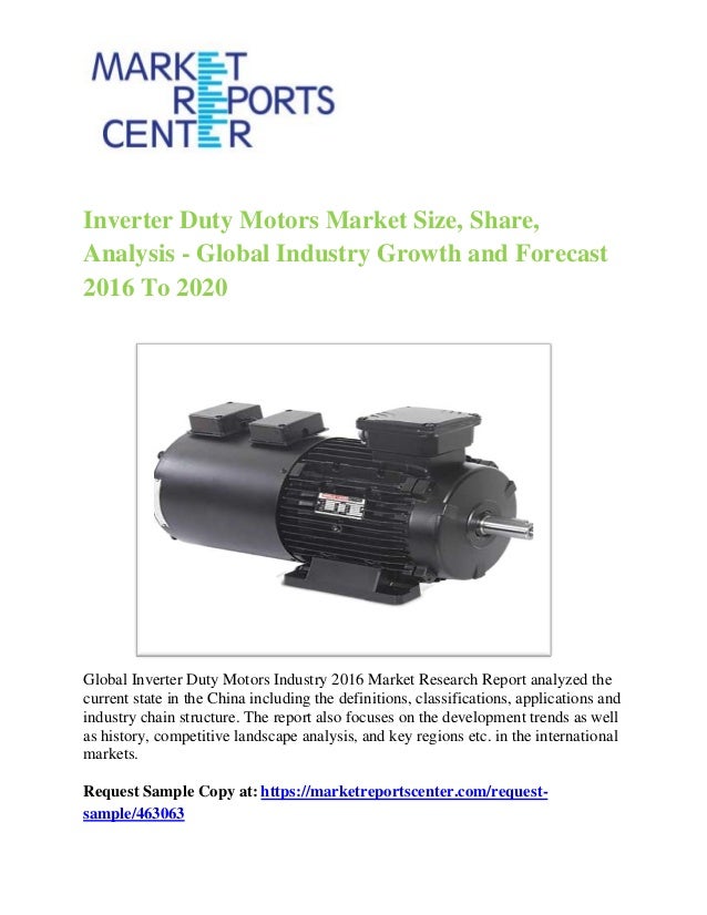 Global inverter  duty  motors  market research report 2019