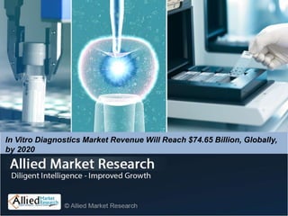 In Vitro Diagnostics Market Revenue Will Reach $74.65 Billion, Globally,
by 2020
 