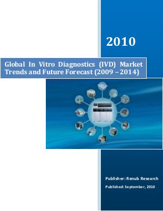 2010
Publisher: Renub Research
Published: September, 2010
Global In Vitro Diagnostics (IVD) Market
Trends and Future Forecast (2009 – 2014)
 