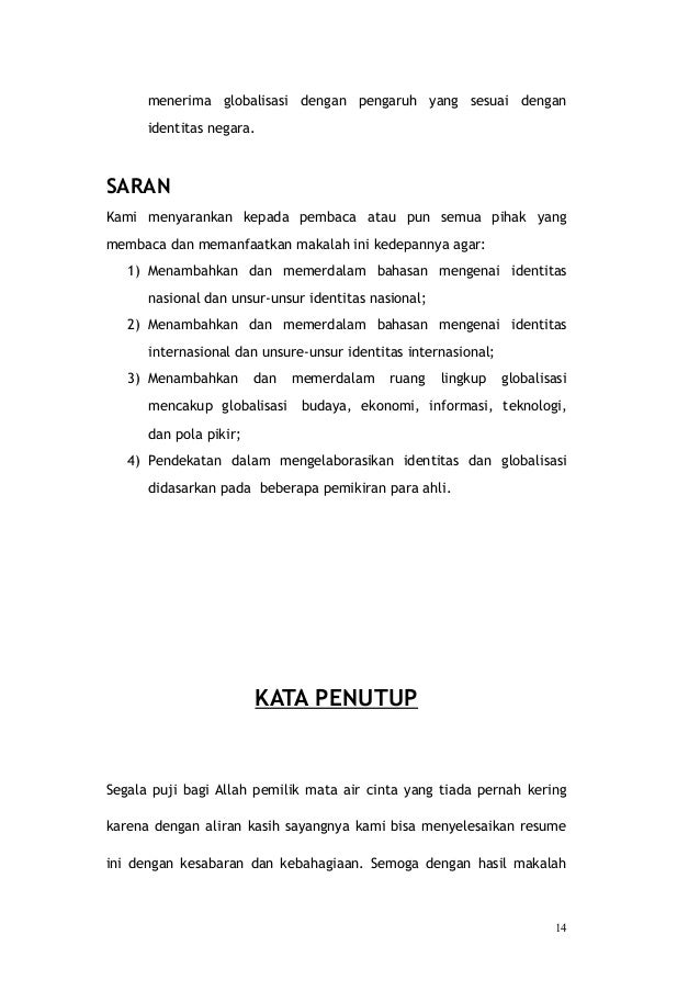 Globalisasi Dan Identitas Nasional