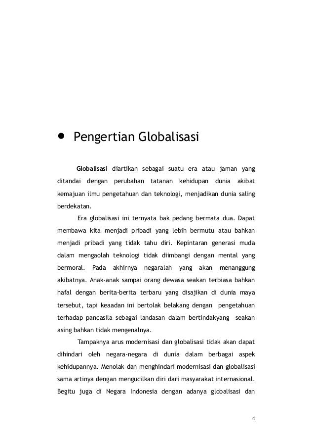 Globalisasi Dan Identitas Nasional