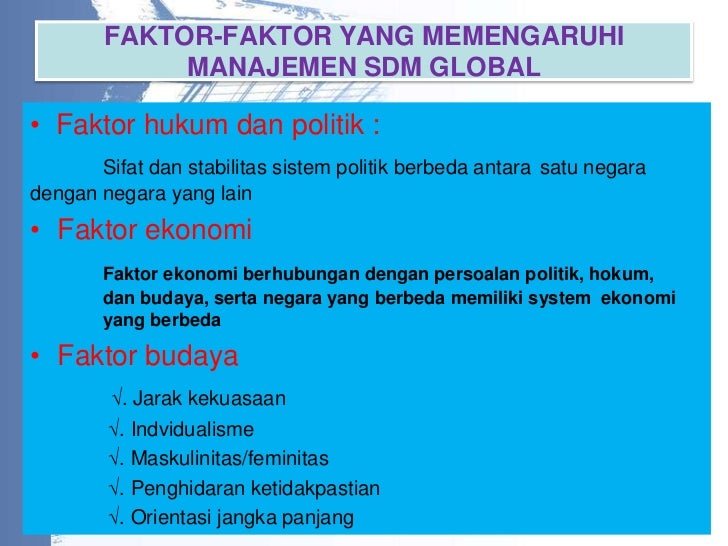Globalisasi Manajemen Sdm