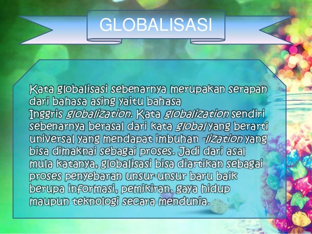 Globalisasi Pengertian