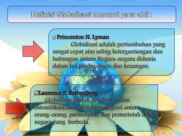 Globalisasi Pengertian