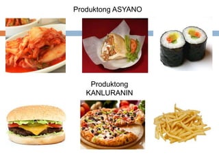 Produktong ASYANO
Produktong
KANLURANIN
 
