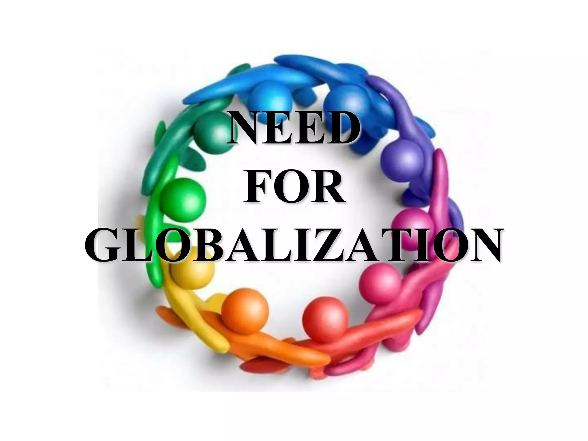 NEED FOR GLOBALIZATION