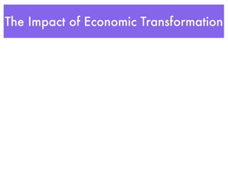 The Impact of Economic Transformation
 