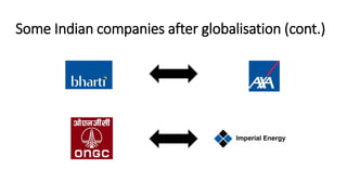 Some Indian companies after globalisation (cont.)
 