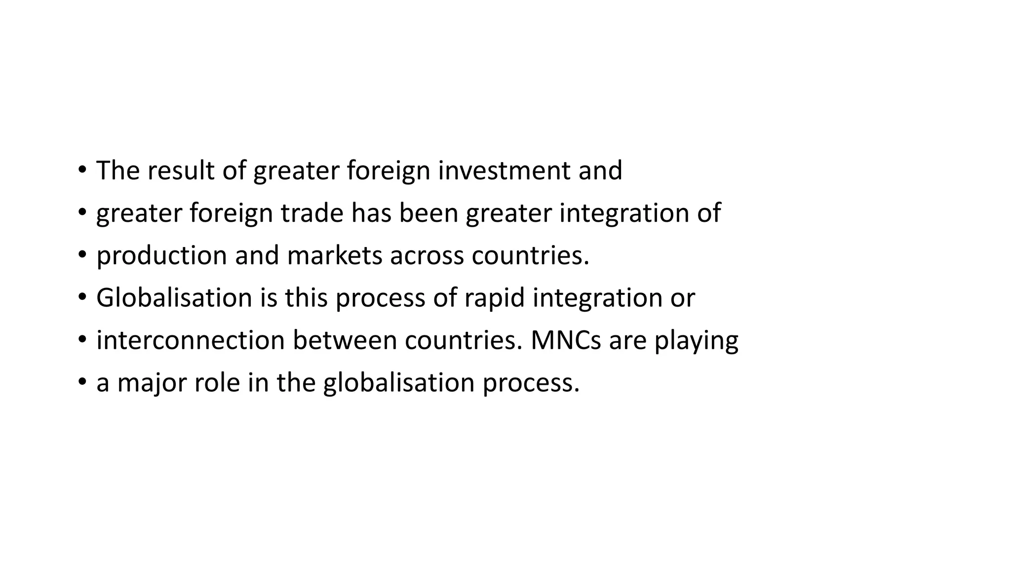 Globalisation and its impact | PPTX