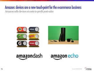 © 2015 VisionMobile
Amazon:devicesareanewtouch-pointforthee-commercebusiness
Amazonsellsdevicesatcoststoprofitpost-sales
15
 